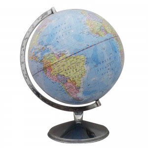 Big Rotating Desktop Blue Ocean Globe World Earth Geography Table Decor 16.3"   151948783602